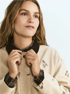 Foto del prodotto Reserved - Giacca di jeans con ricamo - beige