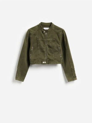 Foto del prodotto Reserved - Giacca in jeans con collo rialzato - verde