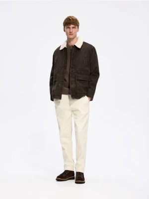 Foto del prodotto Reserved - Giacca sherpa in denim - marrone