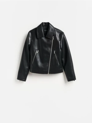 Foto del prodotto Reserved - Giacca stile biker in ecopelle - nero
