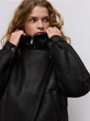 Foto del prodotto Reserved - Giacca stile biker in ecopelle - nero