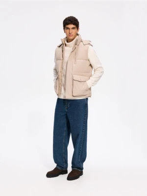 Foto del prodotto Reserved - Gilet trapuntato con cappuccio - beige