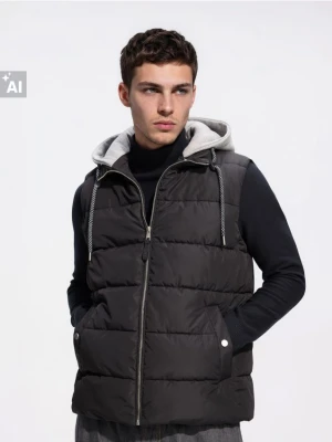 Foto del prodotto Reserved - Gilet trapuntato con cappuccio - nero
