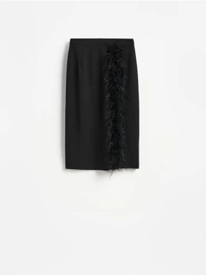 Foto del prodotto Reserved - Gonna midi con piume - nero