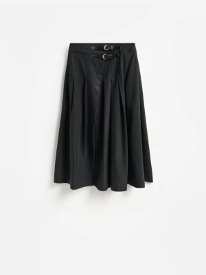Foto del prodotto Reserved - Gonna midi in misto lyocell - nero
