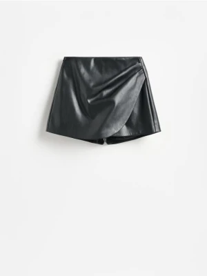 Foto del prodotto Reserved - Gonna pantalone in ecopelle - nero