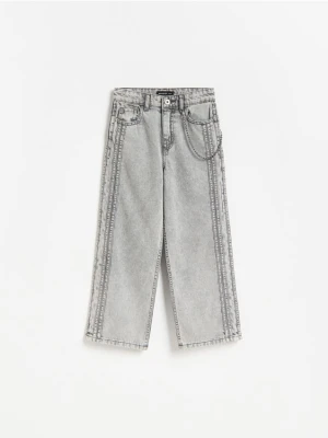 Foto del prodotto Reserved - Jeans baggy con catena - grigio chiaro