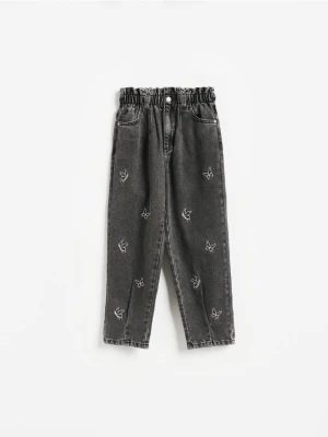 Foto del prodotto Reserved - Jeans baggy con dettagli ricamati - grigio