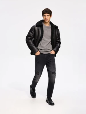Foto del prodotto Reserved - Jeans slim carrot fit strappati - nero