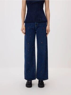 Foto del prodotto Reserved - Jeans wide-leg con applicazioni - blu scuro