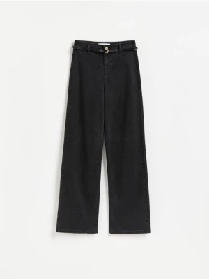 Foto del prodotto Reserved - Jeans wide leg con cintura - nero