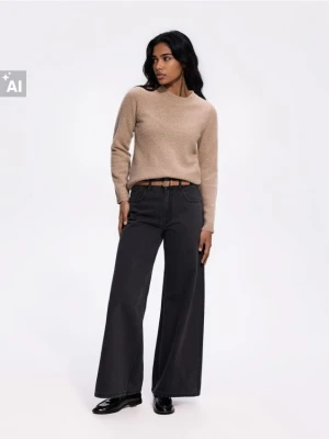Foto del prodotto Reserved - Jeans wide leg con cintura - nero