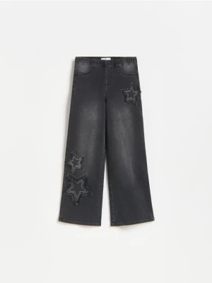 Foto del prodotto Reserved - Jeggings wide leg con patch - nero