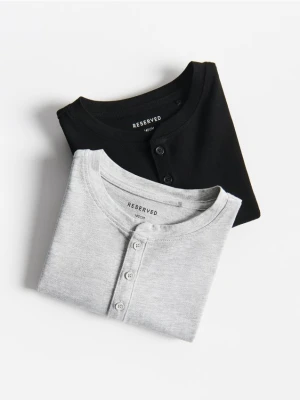 Foto del prodotto Reserved - Maglia a maniche lunghe in cotone 2 pack - nero