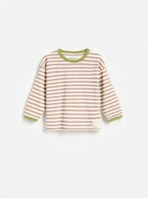 Foto del prodotto Reserved - Maglia a righe in cotone a maniche lunghe - nude