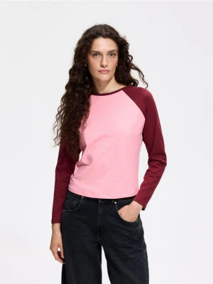 Foto del prodotto Reserved - Maglia in cotone a maniche lunghe - rosa