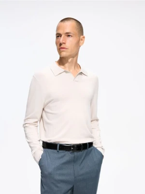 Foto del prodotto Reserved - Maglia polo con viscosa - beige