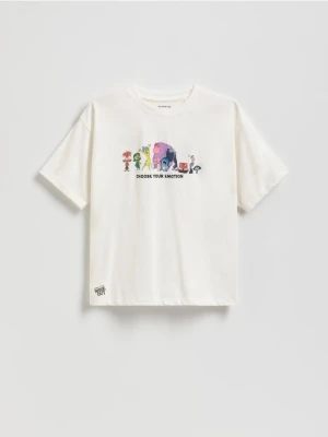 Foto del prodotto Reserved - Maglietta con stampa Inside Out - panna