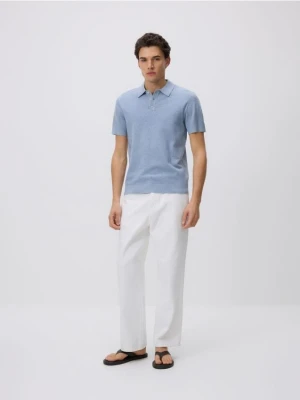 Foto del prodotto Reserved - Maglione a polo con cotone - azzurro
