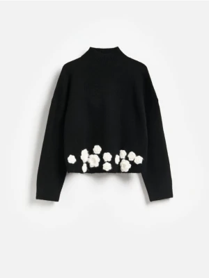 Foto del prodotto Reserved - Maglione con applicazione floreale - nero