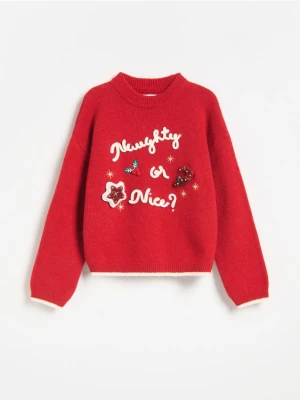 Foto del prodotto Reserved - Maglione con applicazione - rosso