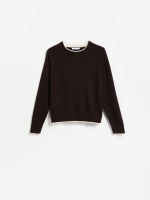 Foto del prodotto Reserved - Maglione con bordino a contrasto - marrone scuro