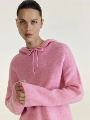 Foto del prodotto Reserved - Maglione con cappuccio in lana - rosa