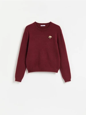 Foto del prodotto Reserved - Maglione con spilla - bordeaux