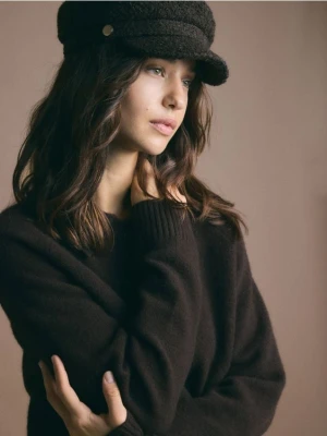 Foto del prodotto Reserved - Maglione di lana con colletto - marrone