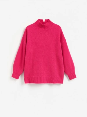 Foto del prodotto Reserved - Maglione in cotone con collo rialzato - fucsia