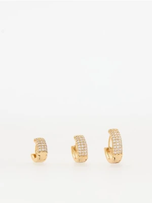 Foto del prodotto Reserved - Orecchini con strass, confezione da 3 - oro