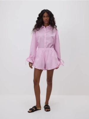 Foto del prodotto Reserved - Pantaloncini in cotone con balze - rosa