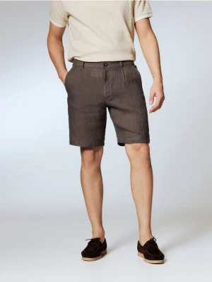 Foto del prodotto Reserved - Pantaloncini in lino regular fit - marrone polveroso
