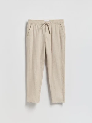 Foto del prodotto Reserved - Pantaloni carrot in misto lino - beige