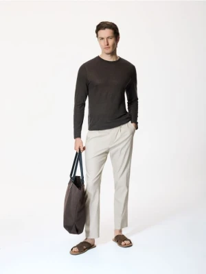 Foto del prodotto Reserved - Pantaloni carrot loose con lino - beige