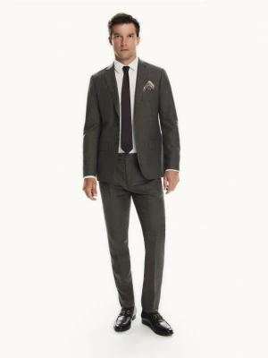 Foto del prodotto Reserved - Pantaloni da completo in misto lana - marrone scuro