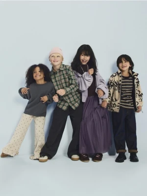 Foto del prodotto Reserved - Pantaloni da tuta con dettagli arricciati - beige