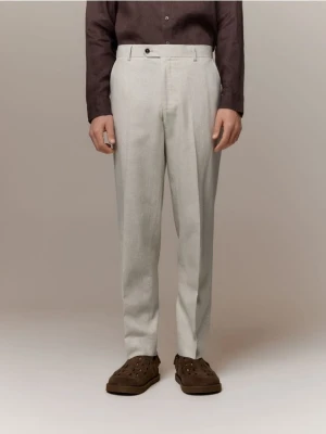 Foto del prodotto Reserved - Pantaloni regular fit misto lino - beige