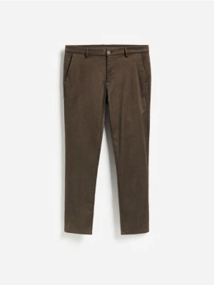 Foto del prodotto Reserved - Pantaloni slim fit con microfantasia - caffè
