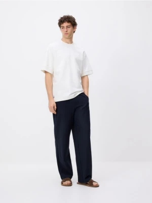 Foto del prodotto Reserved - Pantaloni wide leg con laccio - blu scuro