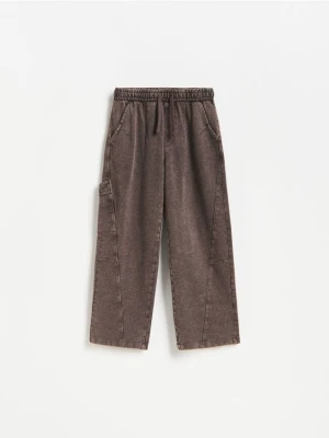 Foto del prodotto Reserved - Pantaloni wide leg effetto lavato - marrone