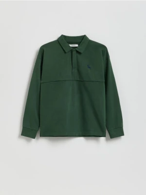 Foto del prodotto Reserved - Polo a maniche lunghe in cotone - verde scuro