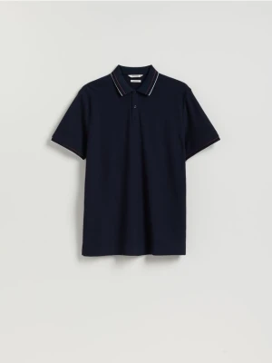 Foto del prodotto Reserved - Polo in cotone mercerizzato - blu scuro