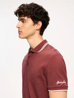 Foto del prodotto Reserved - Polo slim con profili - bordeaux
