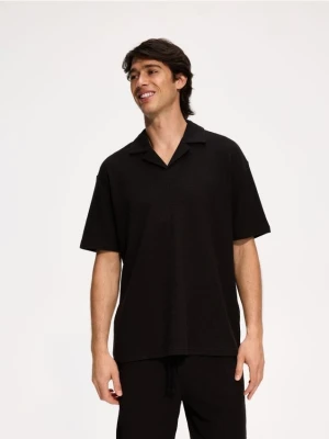 Foto del prodotto Reserved - Polo strutturata comfort fit - nero