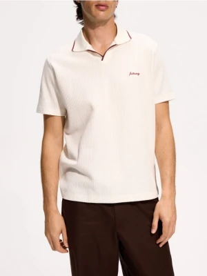 Foto del prodotto Reserved - Polo strutturata comfort fit - panna