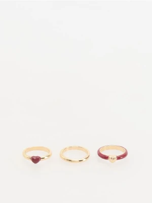 Foto del prodotto Reserved - Set di anelli 3 pack - bordeaux