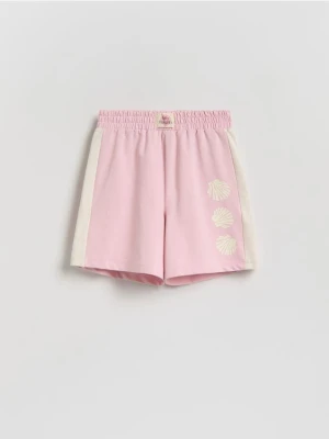 Foto del prodotto Reserved - Shorts loose con banda laterale - rosa pastello