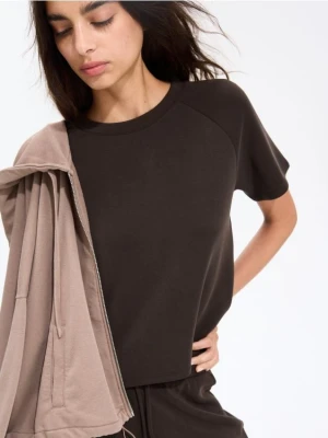 Foto del prodotto Reserved - T-shirt boxy in modal - marrone scuro