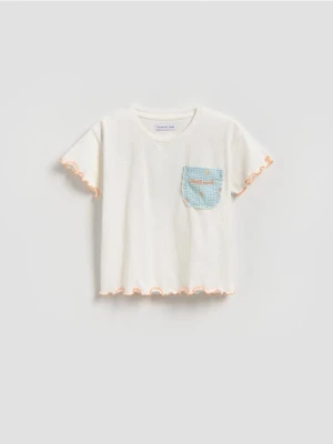 Foto del prodotto Reserved - T-shirt con applicazione - panna